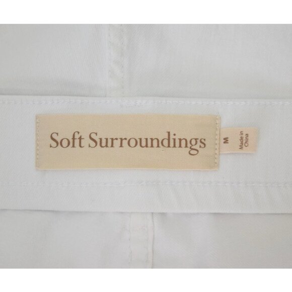 SOFT SURROUNDINGS ULTIMATE DENIM WHITE RELAXED SHORTS 2EE35 - Picture 8 of 8